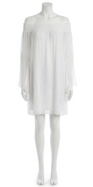 NEW GIGI MODA benedetta long sleeve dress in white